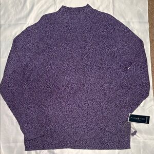 Karen Scott Men's Turtleneck Sweater in Rich Purple